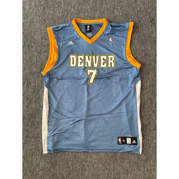 Chauncey Billups #7 Denver Nuggets Adidas NBA Jersey- Men's XL- Small Spot Front - Picture 1 of 9